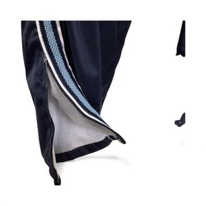 Navy Blue Track Pants with White Stripes